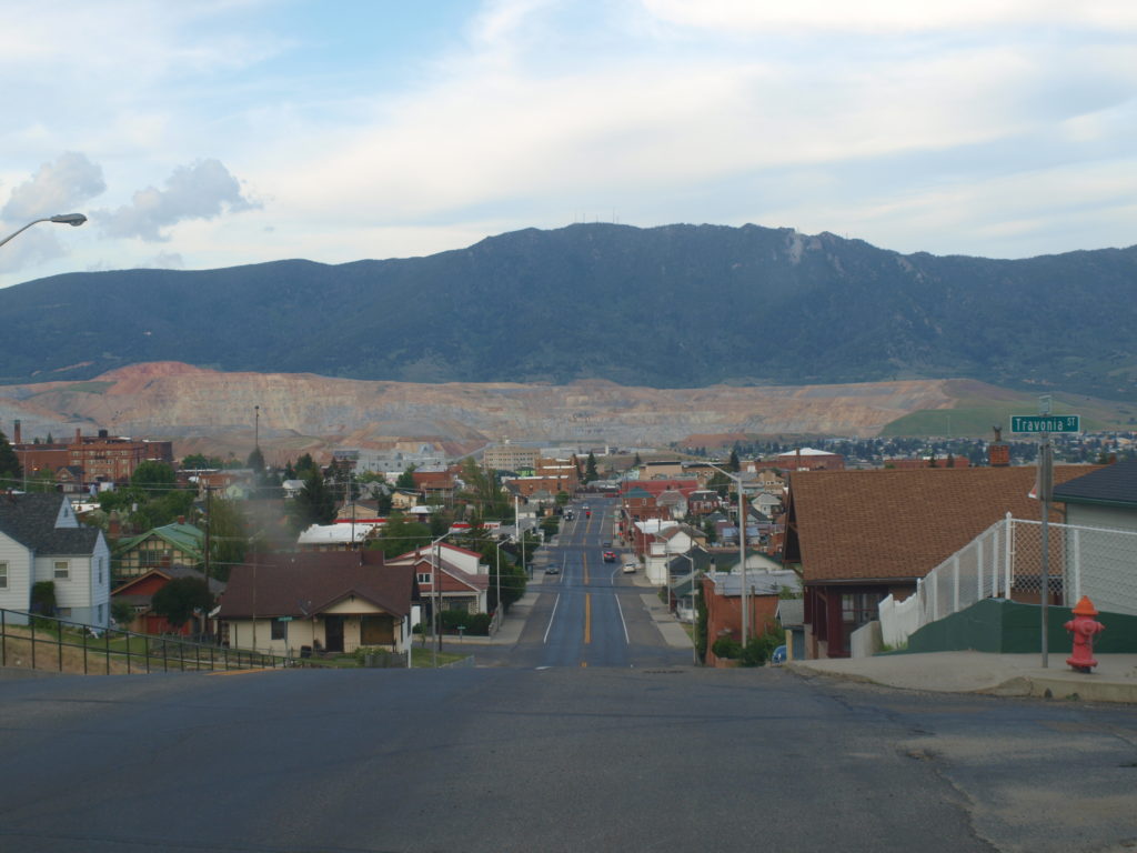 View of Butte and Copper Mine