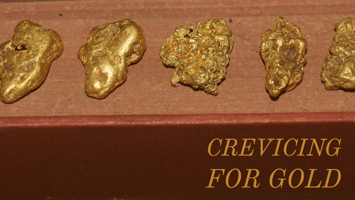 gold crevicing prospecting method