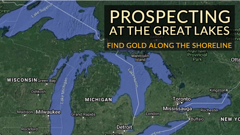 Gold panning Lake Superior Lake Michigan Great Lakes