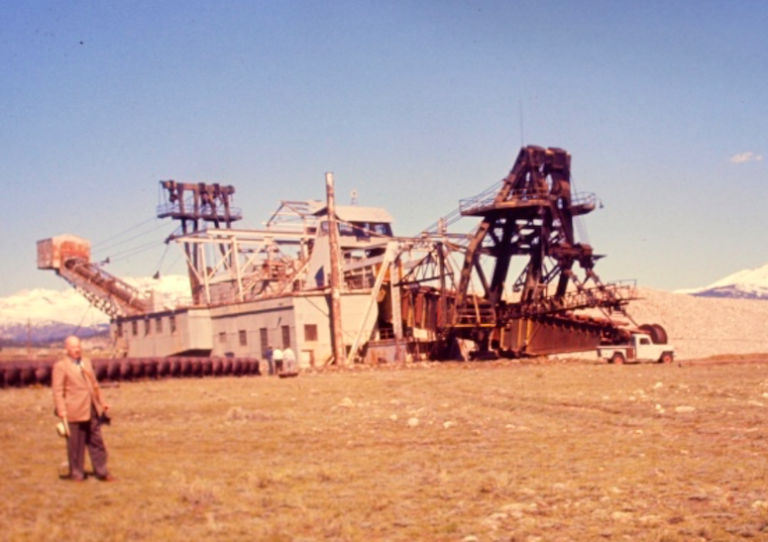 the gold. beach dredge, built on dry creek, moved to osborn. creek, where